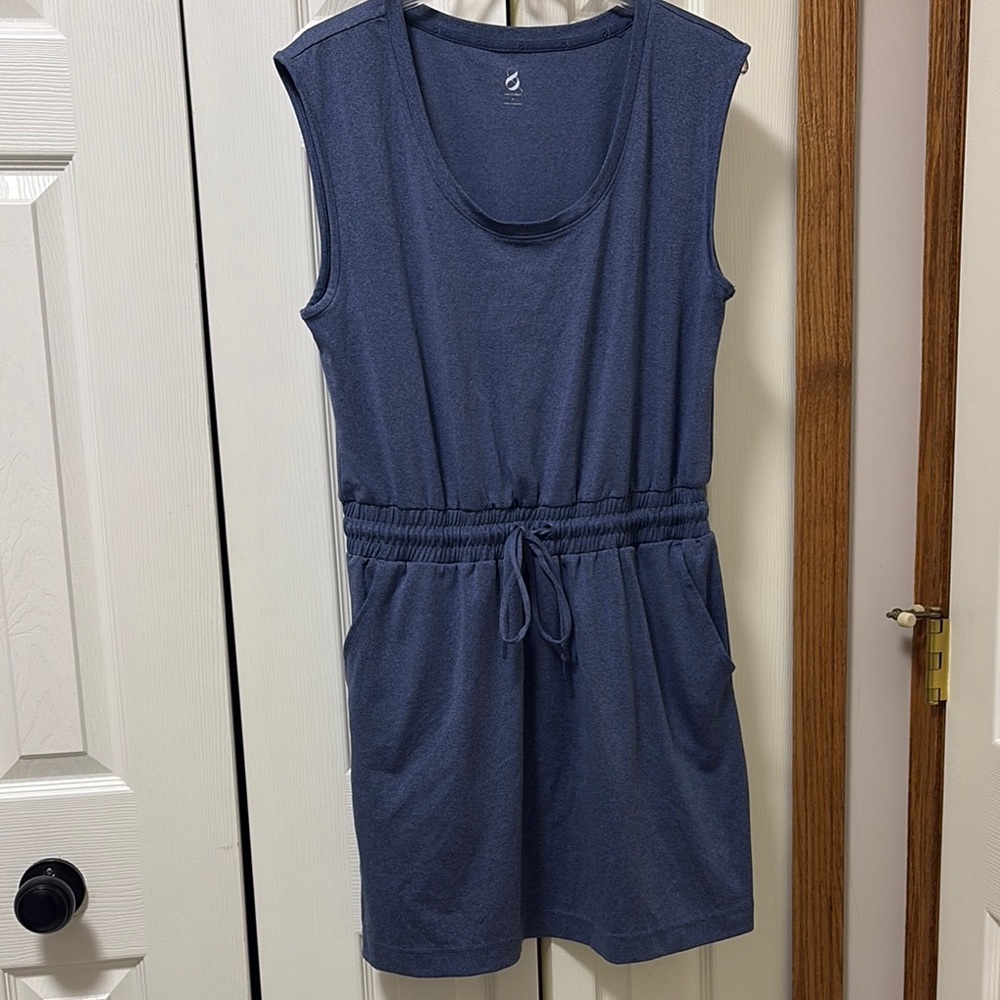 Lou & Grey Blue Sleeveless Sheath Mini Dress